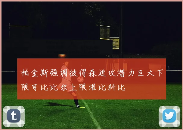 帕金斯强调彼得森进攻潜力巨大下限可比比尔上限堪比科比